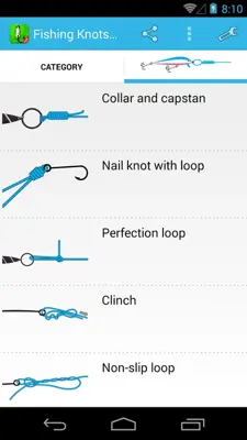 Fishing Knots Lite android App screenshot 2